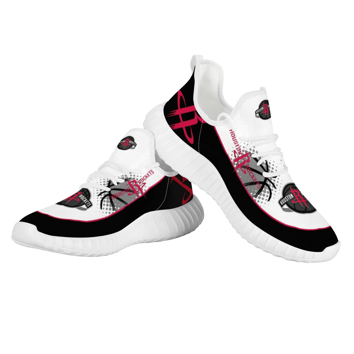 Men's Houston Rockets Mesh Knit Sneakers/Shoes 002